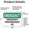 Signmission Preparedness Kit, 10 in W x Rectangle, Vinyl Decal OS-2PACK-EM-D-710-L-10348 - alternate 5